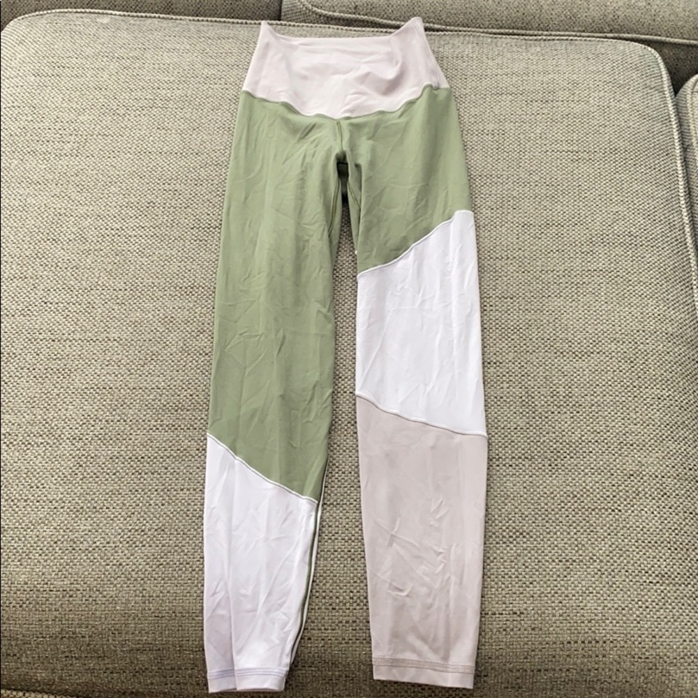 aerie chill play move tri colored leggings!